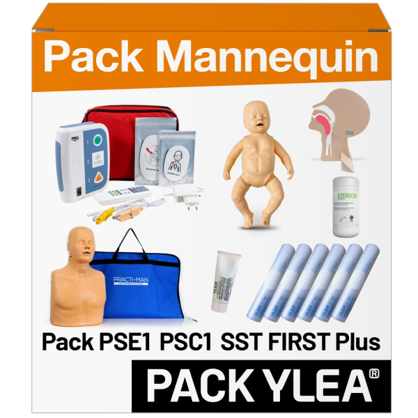 Pack Mannequins de Secourisme pour Formateur PRACTI-MAN PSE1 PSC1 SST FIRST Plus
