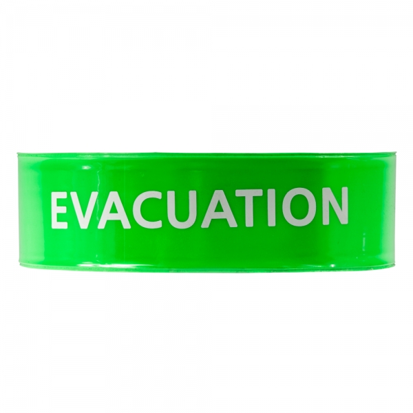 Brassard vacuation Incendie Vert Au