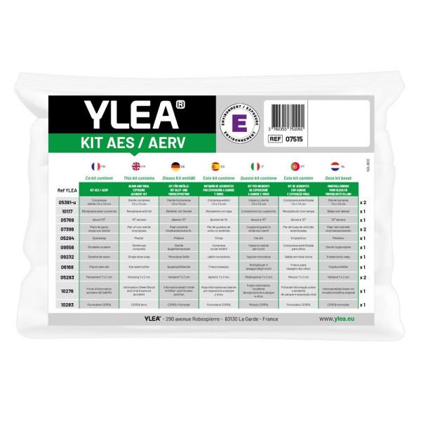 Kit AES YLEA Exposition Au Sang pour Protection Accident