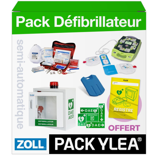 Dfibrillateur Semi Automatique Zoll AED Plus avec Armoire et Kit de Secours