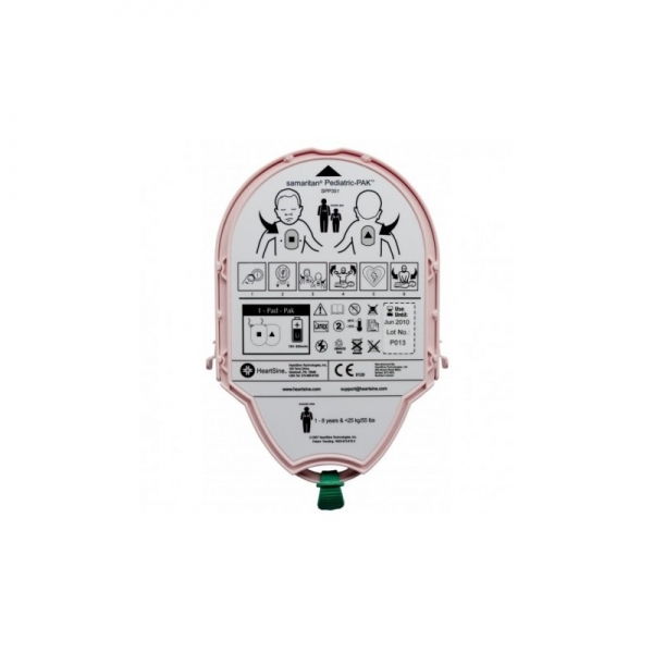 Electrodes et batterie de défibrillation pédiatriques HEARTSINE SAMARITAN
