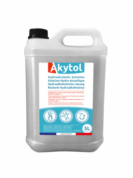 Solution hydroalcoolique selon les recommandations OMS - 5 litres