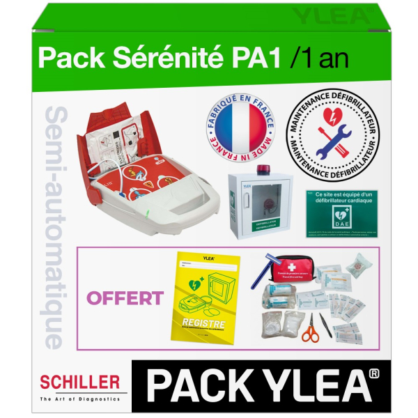 Défibrillateur SCHILLER FRED PA-1 semi-automatique PACK+ Sérénité 1 an