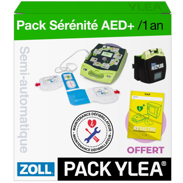 Défibrillateur semi-automatique ZOLL AED+ PACK Sérénité 1 an