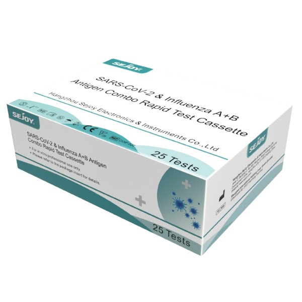 Tests antigéniques combinés COVID-19 / Grippe - Boîte de 25