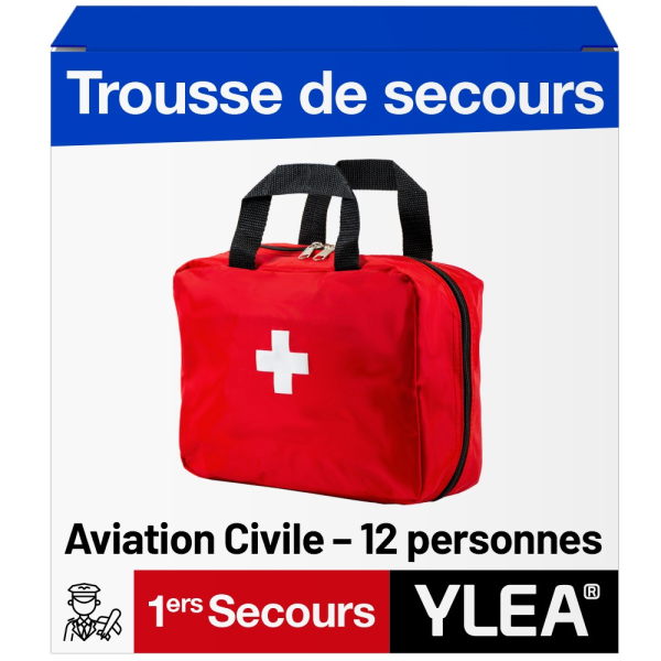 Trousse de secours Aviation Civile YLEA - 12 personnes