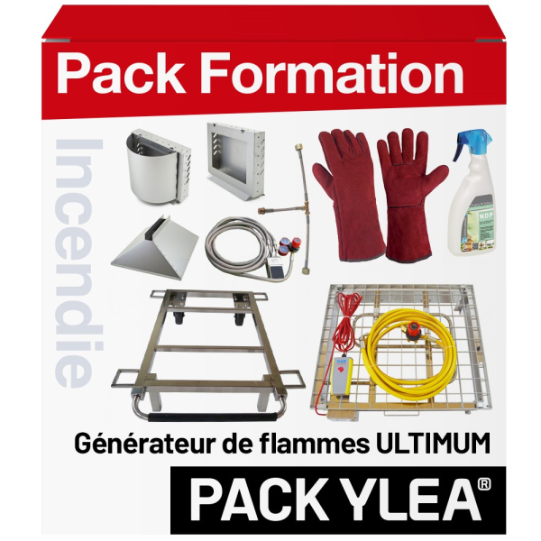 Pack Générateur de Flamme Sans Eau avec Trolley, Doubleur, Pédale