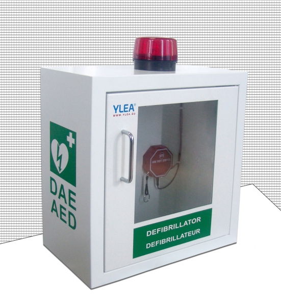 Armoire défibrillateur YLEA avec alarme et flash