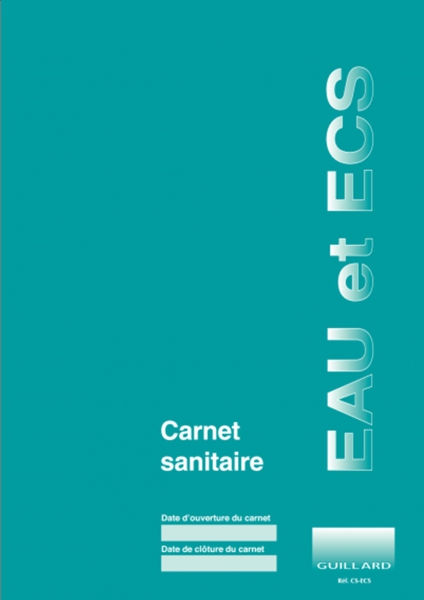 Carnet Sanitaire Eaux et Eaux Chaudes Sanitaires P015 