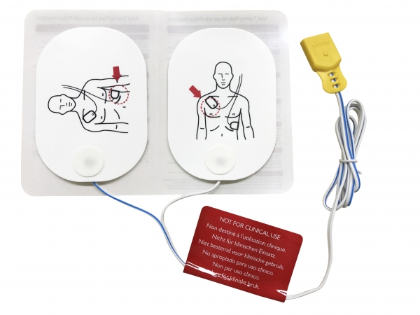 Electrodes Adulte de Formation pour AED Trainer 2, Trainer 3 et Philips FR2