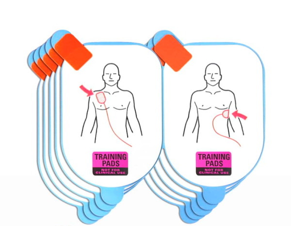10 électrodes de Formation Défibrillateur Defibtech Lifeline