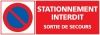 Panneau Stationnement Interdit Indiquant L'interdiction de Stationner