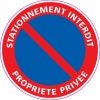 Cet article : Panneau propriété privée stationnement interdit Interdiction - Adhésif