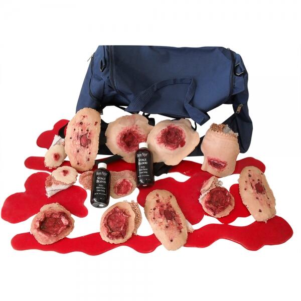 Kit Fausses Plaies et Maquillage Attentat Par Balles