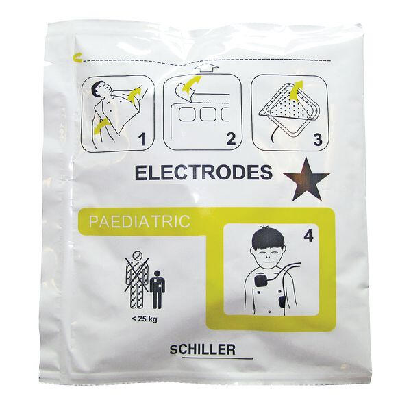 Electrodes Pédiatriques FRED PA-1, FRED EASY PORT, DEFIGARD T7 – 3 Ans