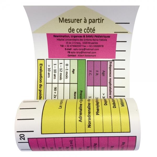 Réglette Pédiatrique Toise de Réanimation