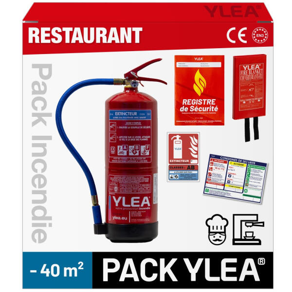 Kit Extincteur Professionnel Restaurant Moins de 40m²
