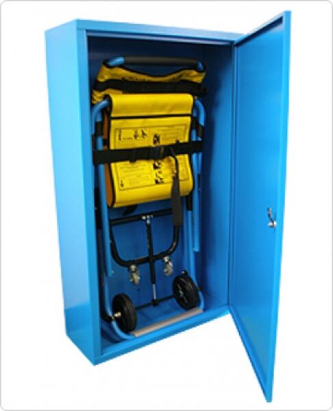 Armoire de Rangement Murale pour Chaise D'évacuation - Sécurité Incendie Optimale pour les ERP