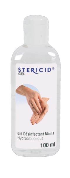 Gel Hydroalcoolique Mains pour Virus, Bactéricide, Levuricide 100 Ml