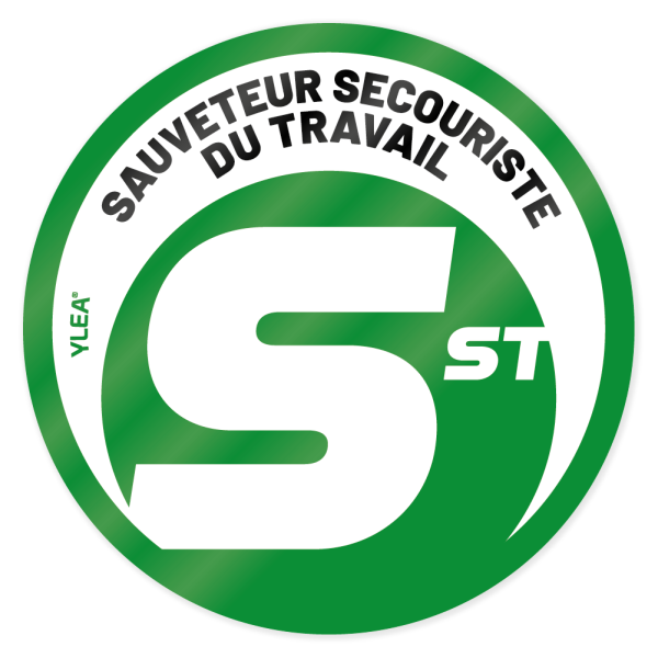 10 Autocollants SST de 4cm de Diamètre