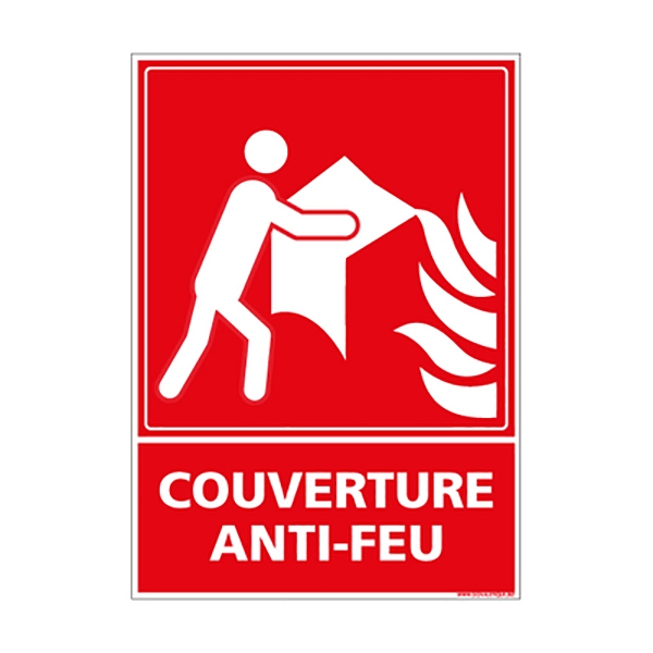 Panneau Signalétique Couverture Anti Feu D'objet