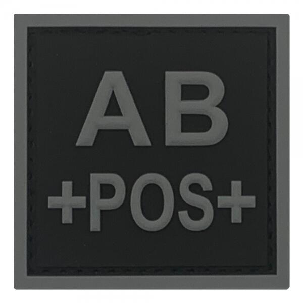 écusson PVC Groupe Sanguin AB Rhésus + ou -