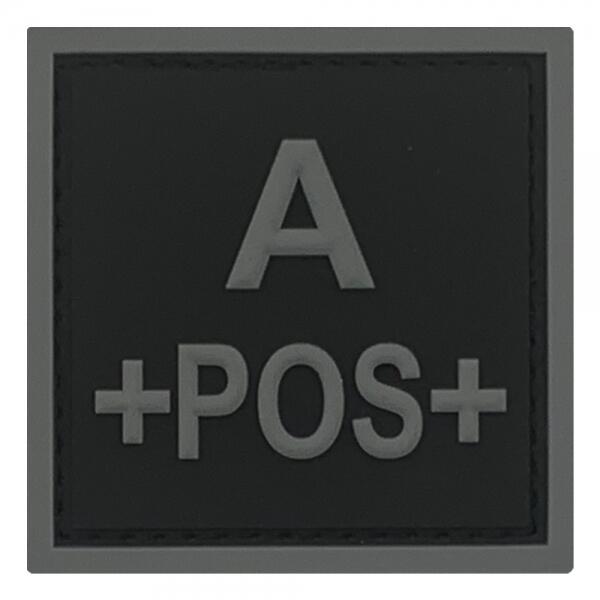 écusson PVC Groupe Sanguin A Rhésus + ou -