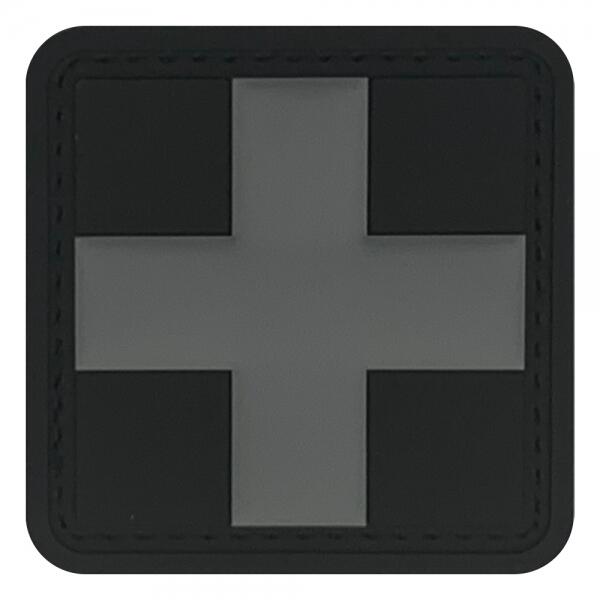 Ecusson PVC Croix Médicale Haute ou Basse Visibilité