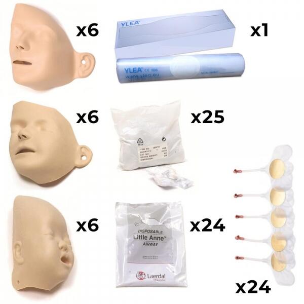 Pack Consommables pour Mannequins Famille LITTLE QCPR de LAERDAL