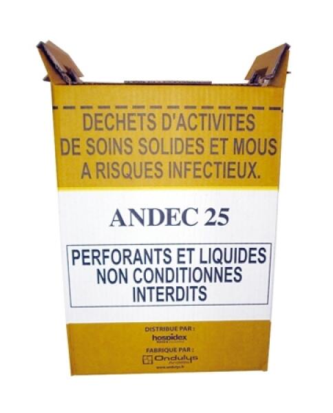 Carton Collecteur Conteneur DASRI 25 Litres