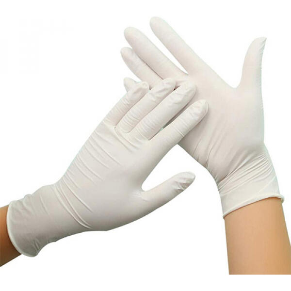 100 Gants Latex Poudrés Pas Cher Tailles S, M, L, XL
