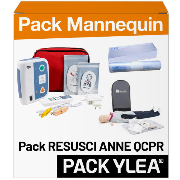 Pack Mannequin de Secourisme DEFIPLUS RESUSCI ANNE QCPR pour Formateur