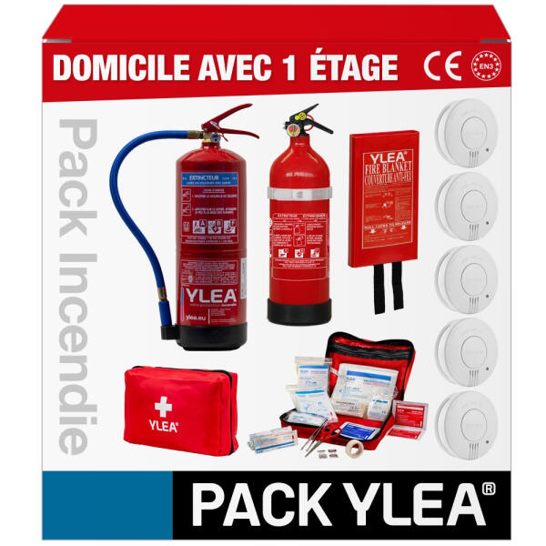 Kit Extincteurs et Détecteurs pour Maison ou Appartement à étage