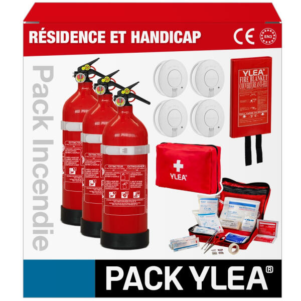 Kit Extincteurs et Détecteurs pour Personne Handicapée