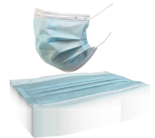 50 Masques Chirurgicaux Français Bleus de Type II EN14683:2019 Pas Cher
