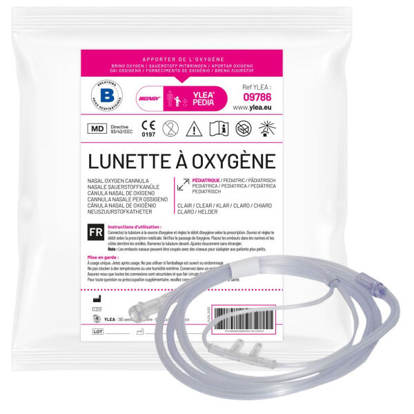 Lunette à Oxygène Pédiatrique avec Tubulure 2.1m