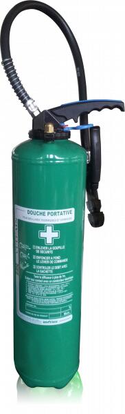 Douche de Sécurité Portative 9 Litres, Douche de Secours Potable