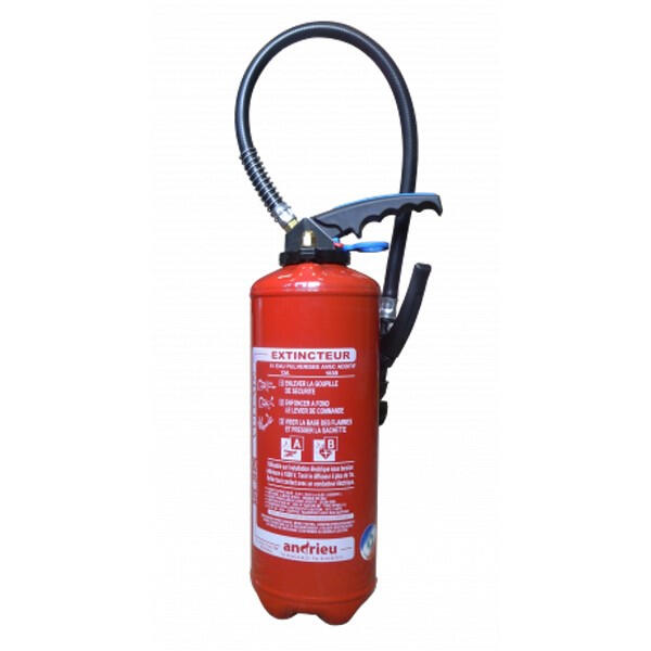 Extincteur à Eau Pulvérisée 6l avec Additif et Antigel