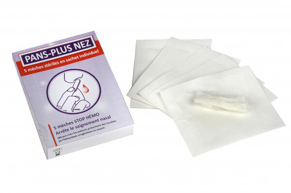 5 Mèches Stop Sang Hémostatiques et Cicatrisantes pour le Nez