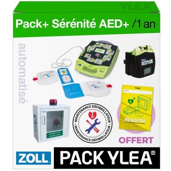 Défibrillateur Automatique ZOLL AED+ PACK+ avec Contrat de Maintenance 1 An