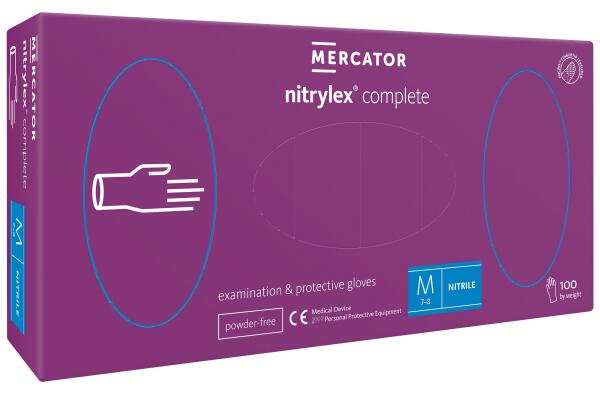 Gants Nitrile Violets Non Poudrés