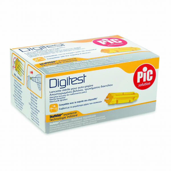 Lancettes pour Stylo Autopiqueur Glucotest PIC Solution