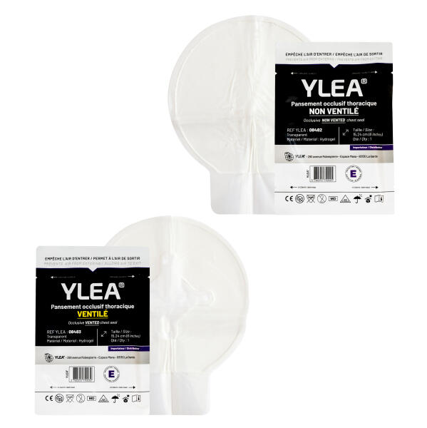 Pansement Thoracique Occlusif YLEA Non Ventilé et 1 Ventilé Chest Seal