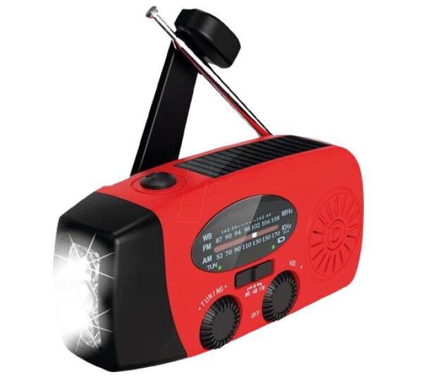 Radio Lampe Solaire Dynamo et USB avec Alarme / PPMS