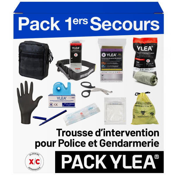 Trousse IFAK D'Intervention Tactique pour Gendarmerie et Police - Kit de Premiers Secours Complet et Compact