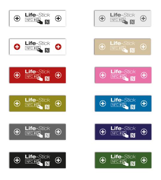  LifeStick RIDE - Autocollant de Sécurité pour Prise En Charge Médicale Rapide