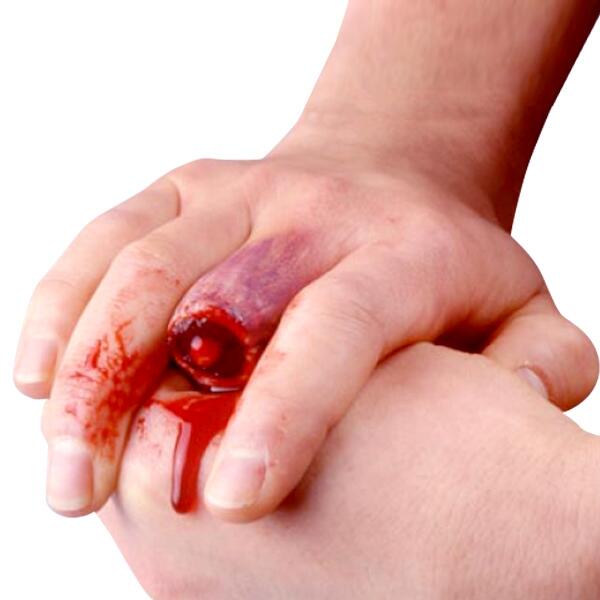 Fausse Plaie et Blessure Doigt Coupé Pas Cher Maquillage Secourisme