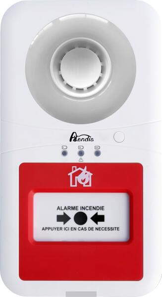 Alarme Incendie Type 4 Sans Fil avec Flash Lumineux