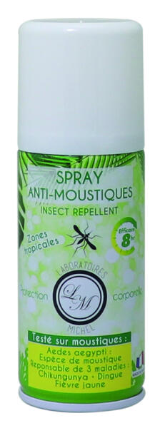 Spray Anti-Moustiques 8h - Protection Corporelle Contre les Insectes Tropicaux