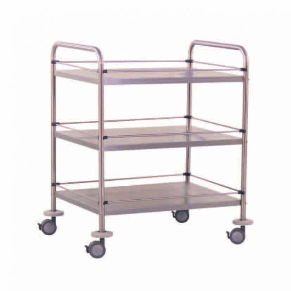 Guéridon Médical Inox : Transport et Rangement de Matériel Médical